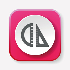 Sticker - ruler icon