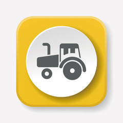 Poster - cargo truck icon