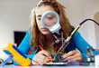 © ADDICTIVE STOCK - Young Woman working in the Laboratory