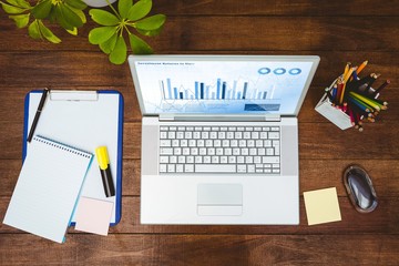 Poster - Composite image of view of a business desk