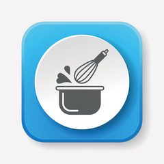 Sticker - kitchenware beater icon