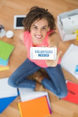 Poster - Composite image of volunteers needed