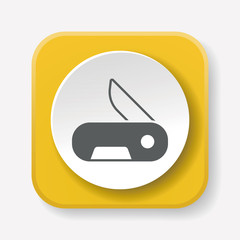 Wall Mural - Utility knife icon