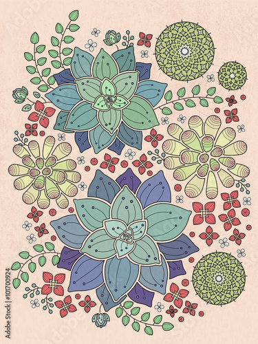 Succulent Plant Coloring Page Buy This Stock Vector And