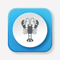 Sticker - lobster icon