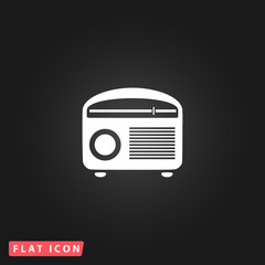 Fototapete - Retro revival radios tuner vector illustration.