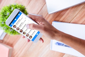 Poster - Composite image of smartphone app menu