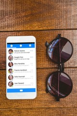 Poster - Composite image of smartphone app menu