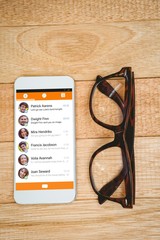 Poster - Composite image of smartphone app menu