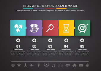 Infographics business design template