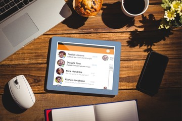 Poster - Composite image of smartphone app menu