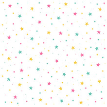 Colored Star Seamless Pattern