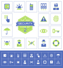Poster - Security icons set two