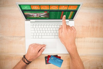 Poster - Composite image of colorful world credit cards