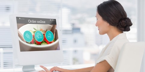 Poster - Composite image of food app
