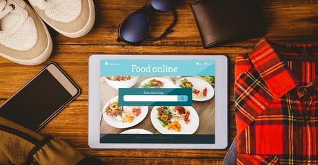 Poster - Composite image of food app