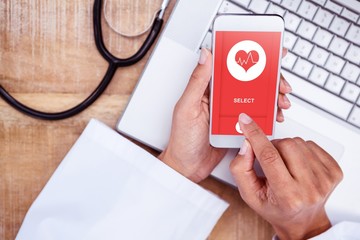 Poster - Composite image of medical app