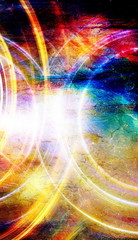 Aufkleber - Abstract background and color circle effect, color background.