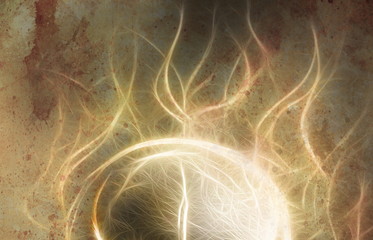 Poster - Cosmos and fractal effect, computer collage. Elements of this image furnished by NASA.