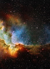 Aufkleber - Nebula, Cosmic space and stars, blue cosmic abstract background. Elements of this image furnished by NASA.