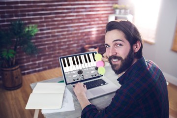 Poster - Composite image of music app