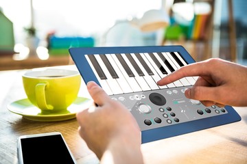 Poster - Composite image of music app