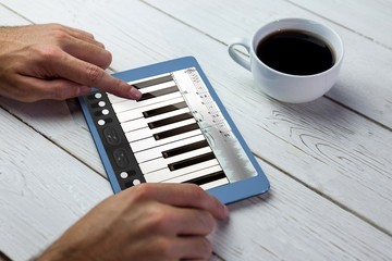 Poster - Composite image of music app
