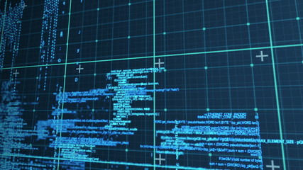 Poster - Digital animation of matrix