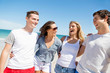 © Sergey Nivens - Company of young people on the beach