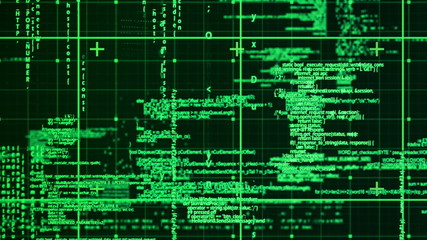 Aufkleber - Digital animation of matrix