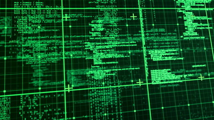 Poster - Digital animation of matrix