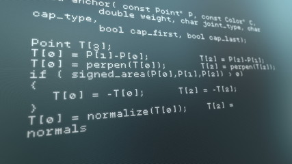 Poster - Codes scrolling