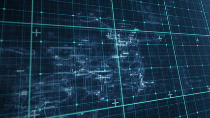 Poster - Digital animation of matrix