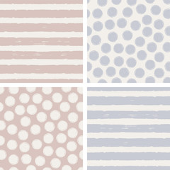 Poster - set of seamless patterns