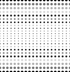 Aufkleber - Dotted, polka dot black and white seamlessly repeatable pattern.