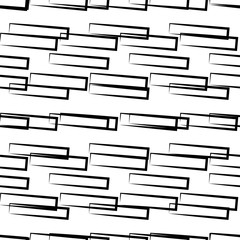 Poster - Abstract seamless geometric background / pattern. Monochrome rep