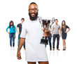 © asierromero - black man holding a trophy