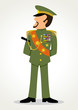 Simple Cartoon Of A General