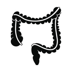 Colon black simple icon