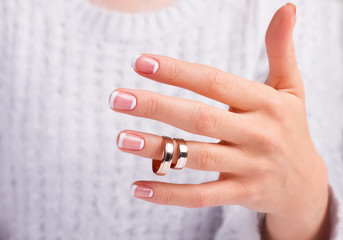 Fotomurales - Two wedding ring.
