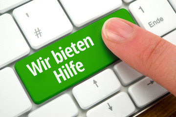 Poster - Wir bieten Hilfe