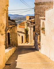 Fototapete - View of a old rustic village
