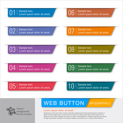 Wall Mural - web button and headline design #vector graphics