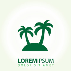 Aufkleber - Palm icon