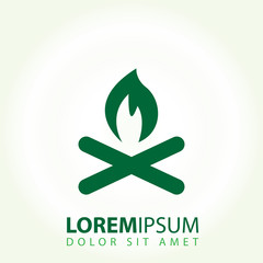 Poster - Campfire icon