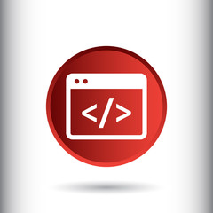 Fototapete - Coding icon