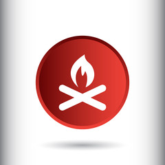 Poster - Campfire icon