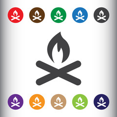 Poster - Campfire icon