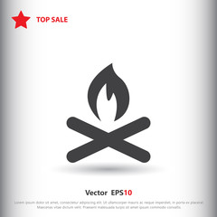Poster - Campfire icon