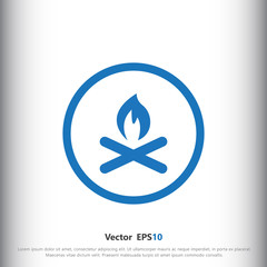 Poster - Campfire icon